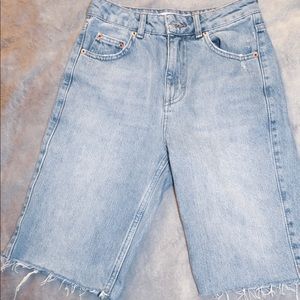 Top shop Long Denim Shorts - Never Worn